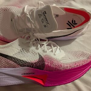 Nike Men's Vaporfly Athletic Shoes - White and Pink